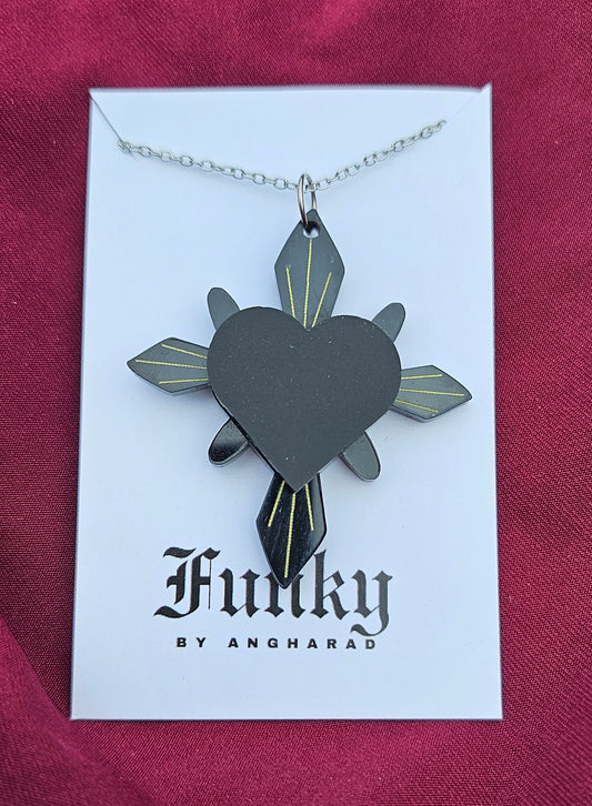 Haunted heart necklace