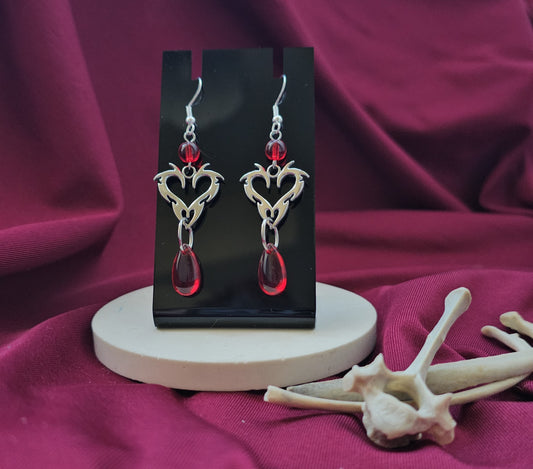 Cyber heart red