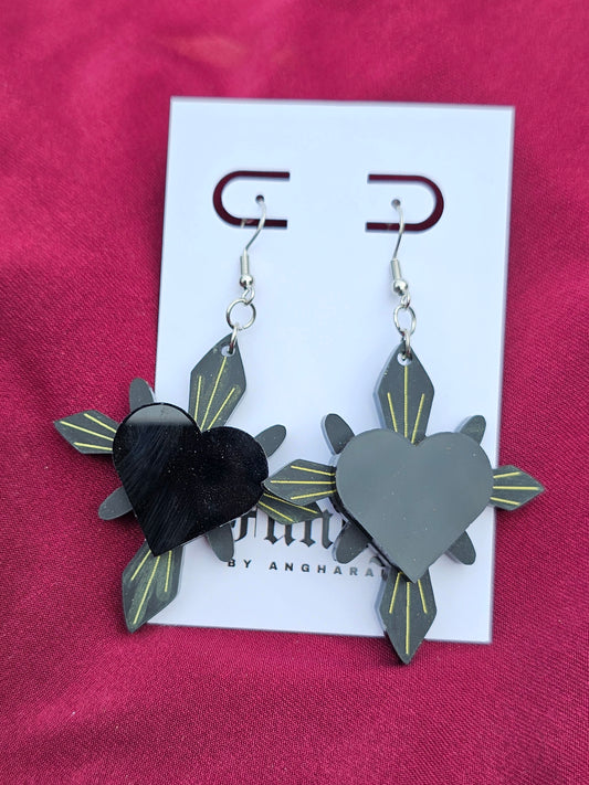 Black on black haunted hearts