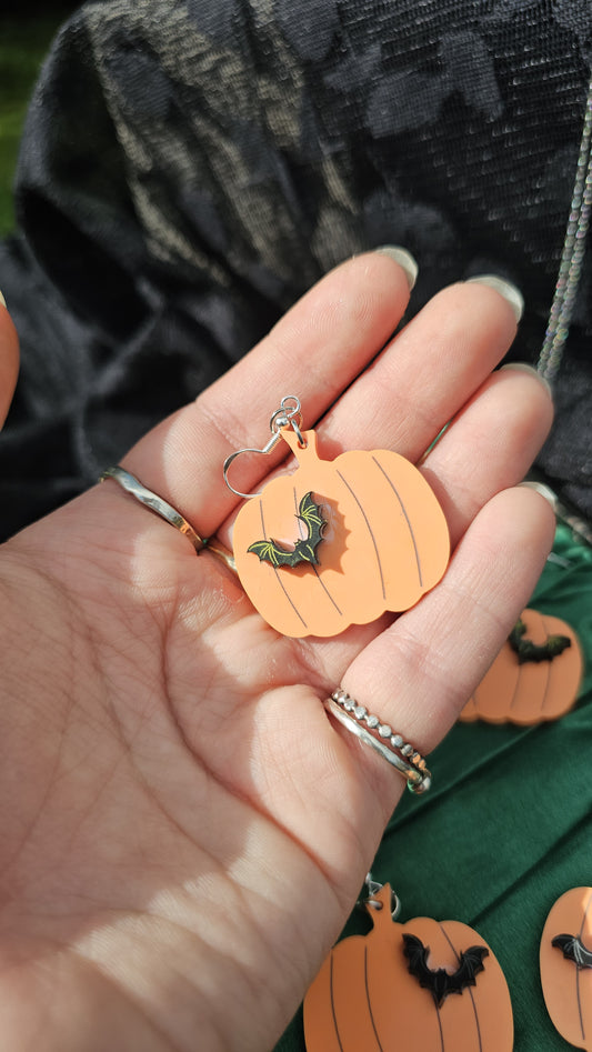 Pumpkin patch earrings