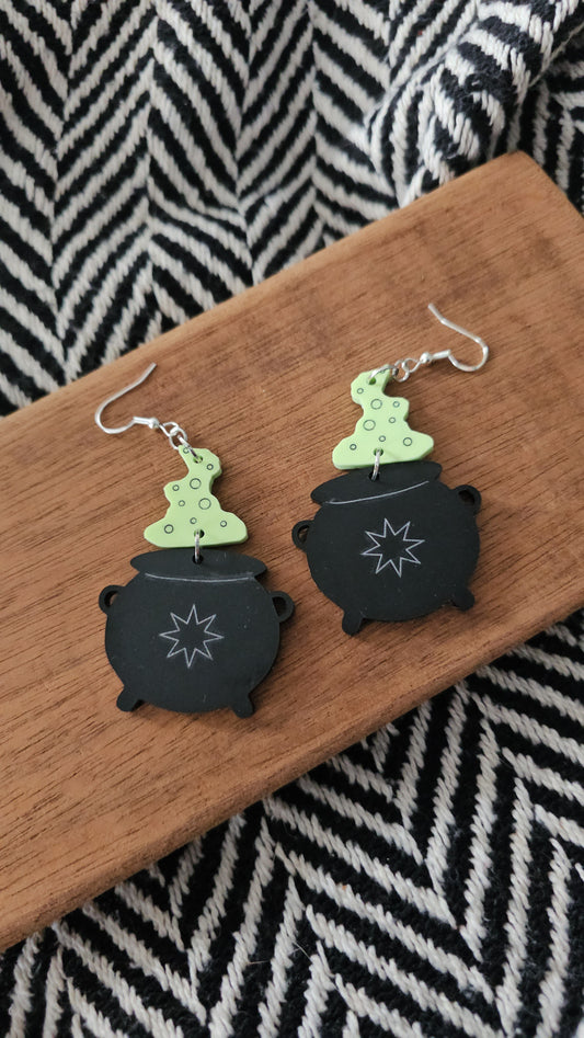 cauldron smoke earrings