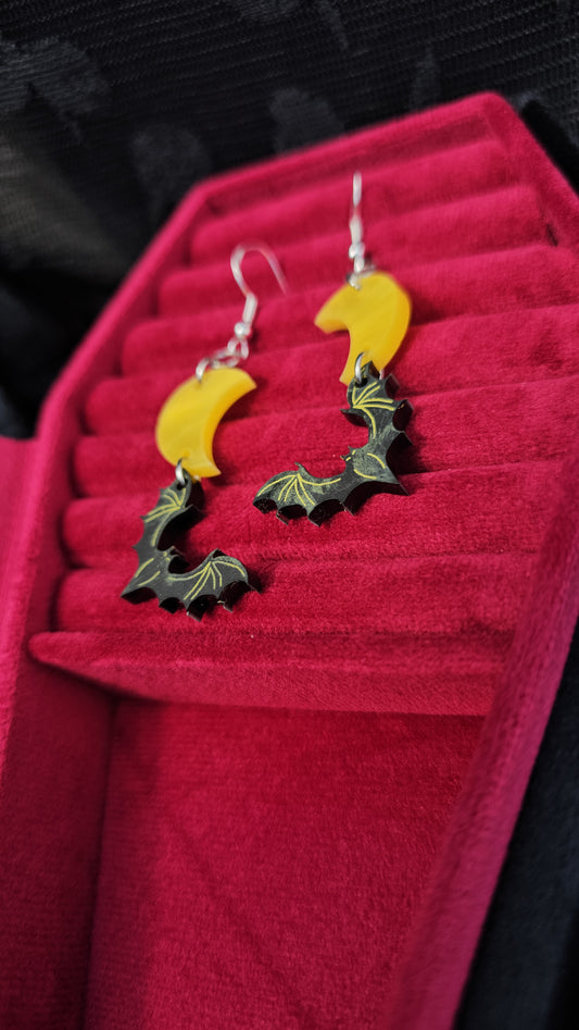 Night flight earrings