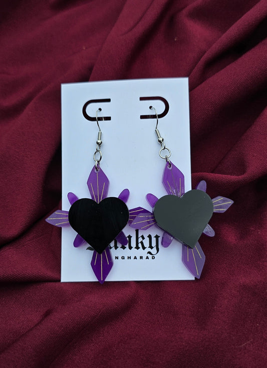 Purple Haunted Hearts