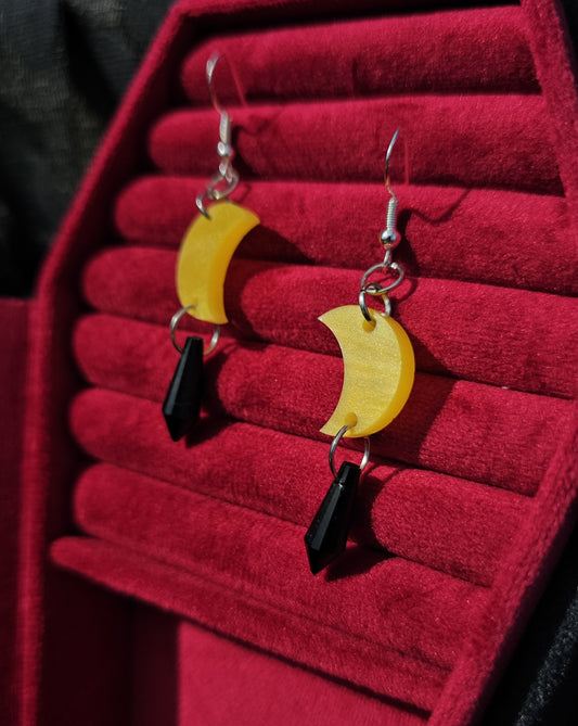 Moon beam earrings