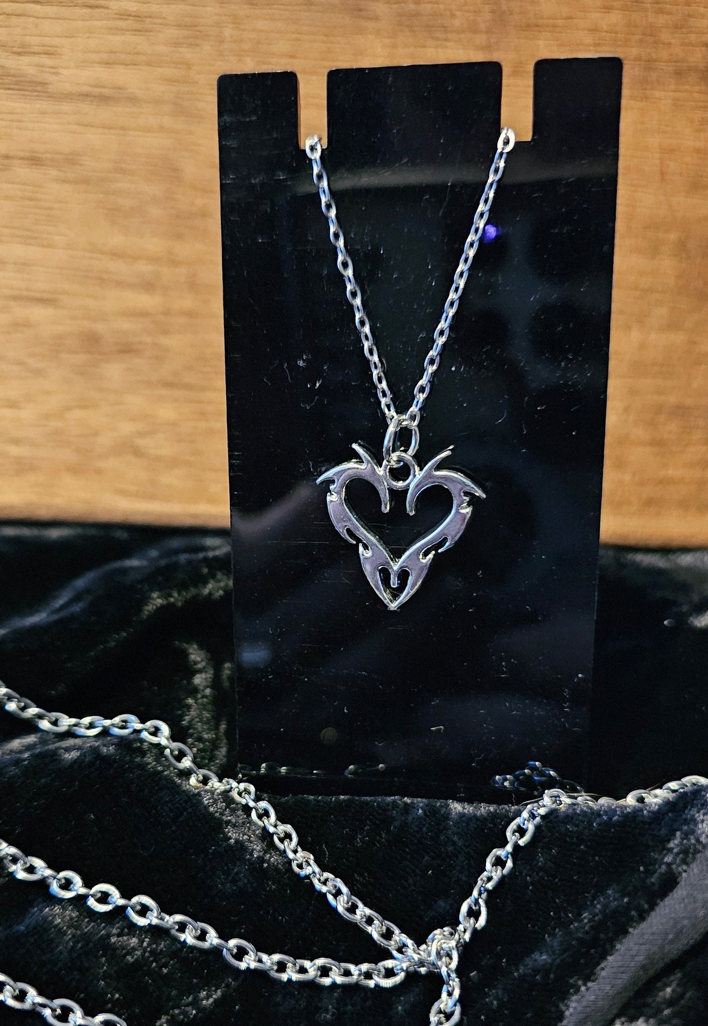Cyber heart necklace