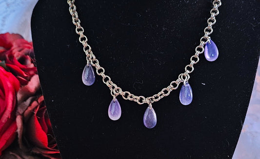 Purple smoke necklace
