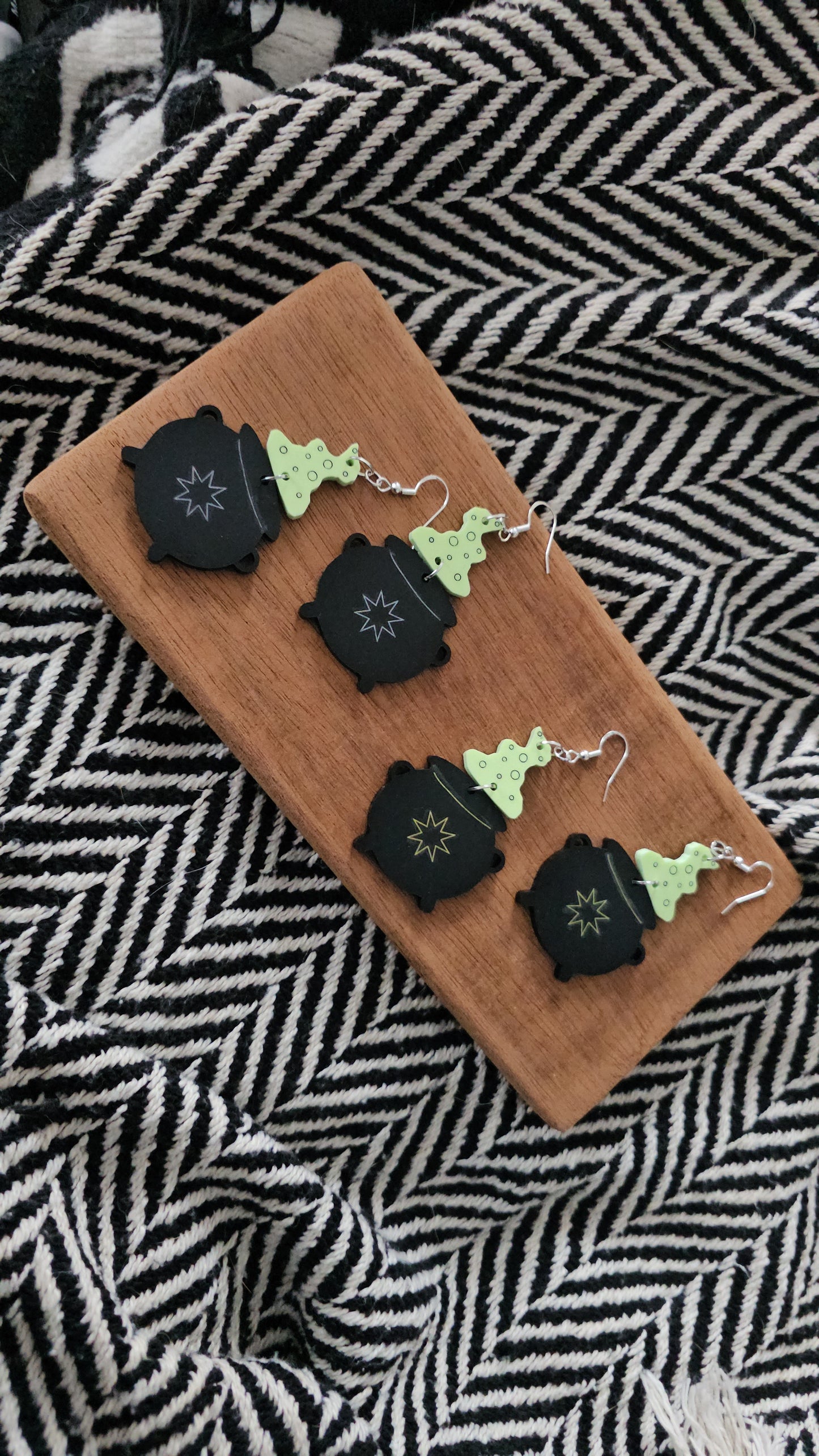 cauldron smoke earrings