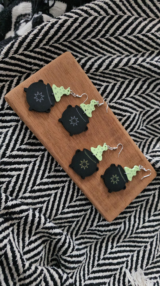 cauldron smoke earrings