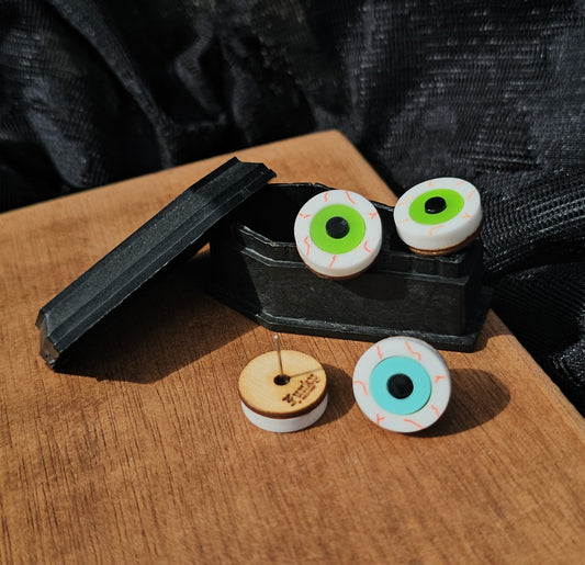 Creepy eye studs