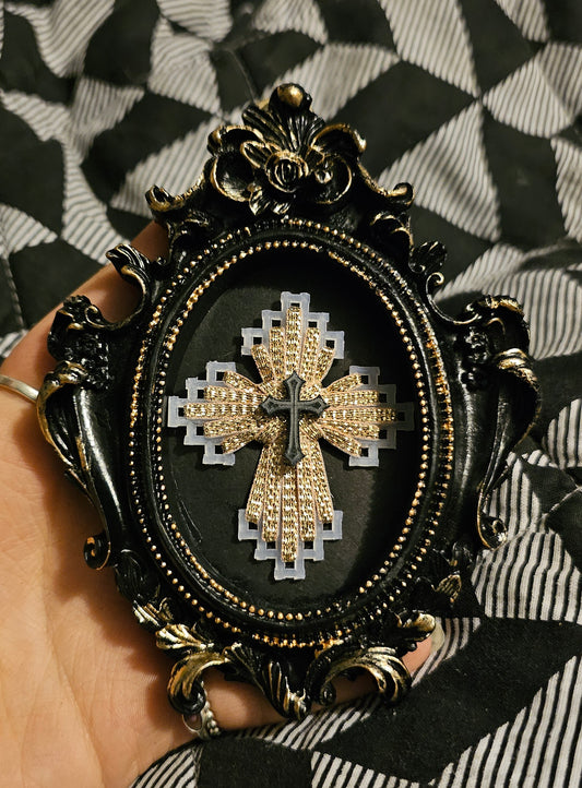 Goth cross frame