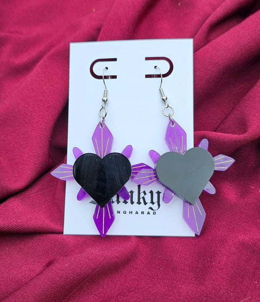 Purple Haunted Hearts