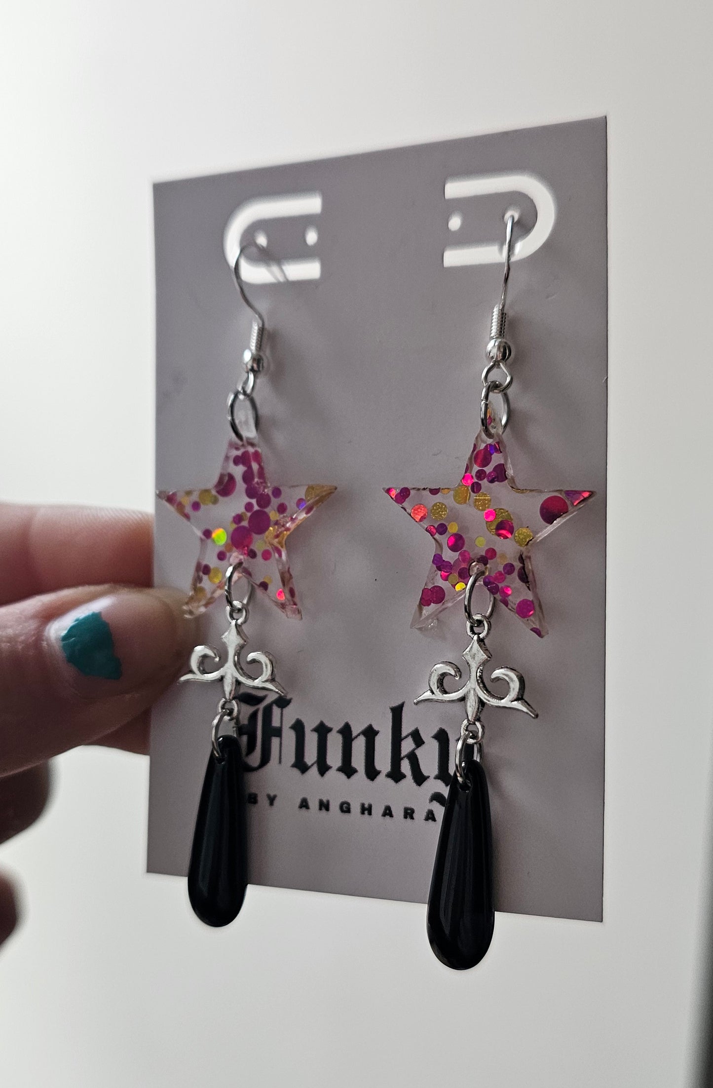 Shooting star earrings