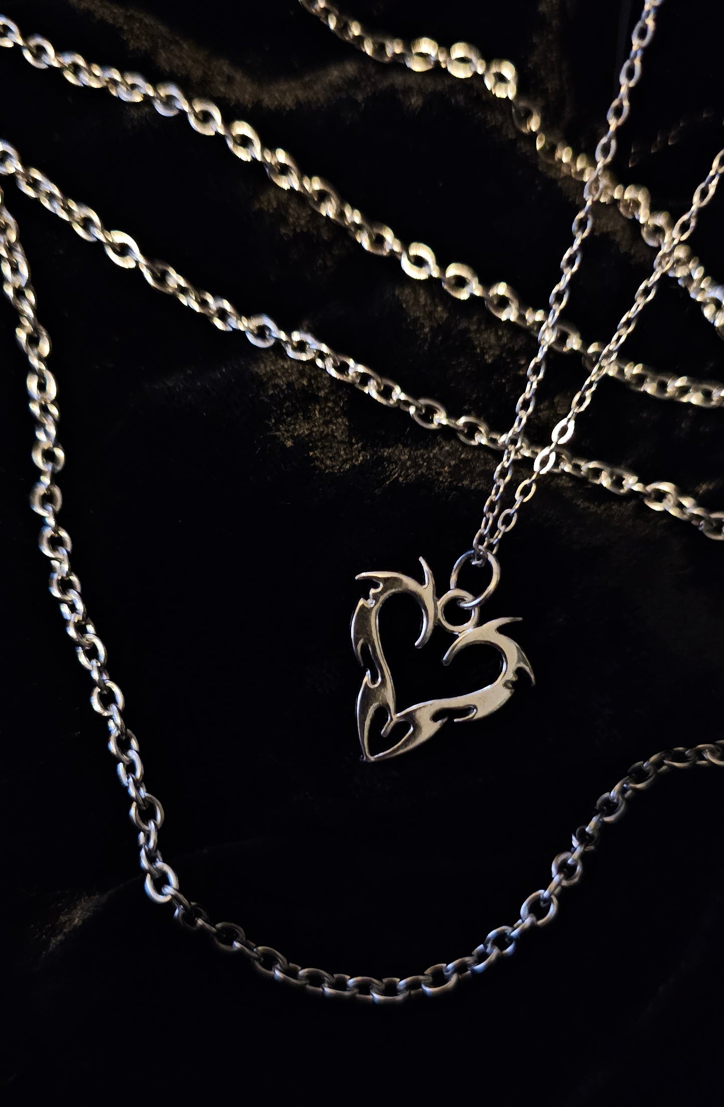 Cyber heart necklace