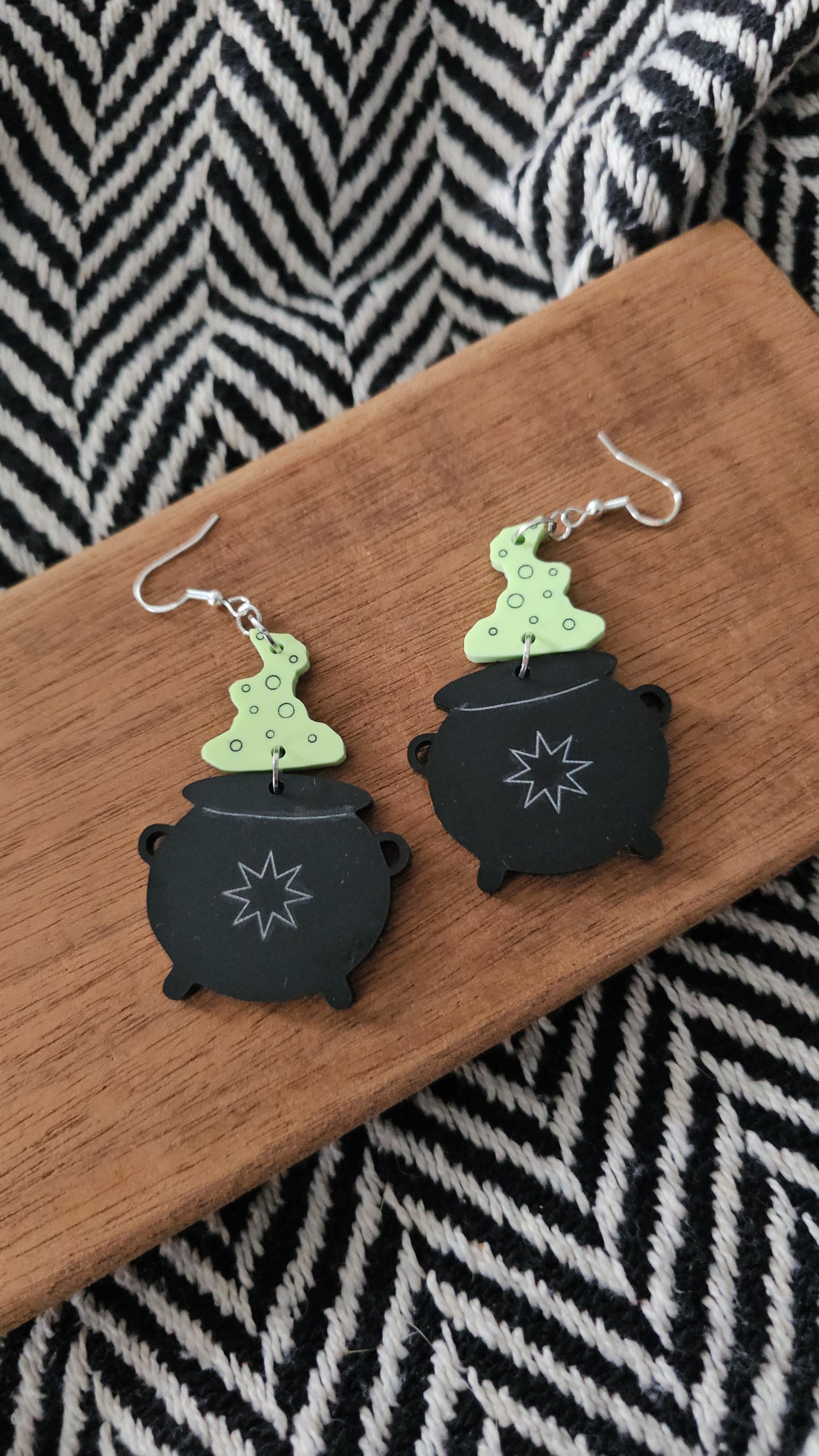 cauldron smoke earrings