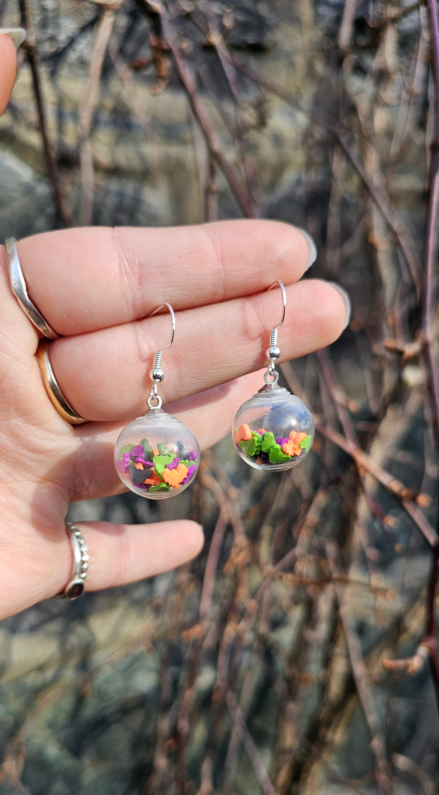 Bright bat goth globes