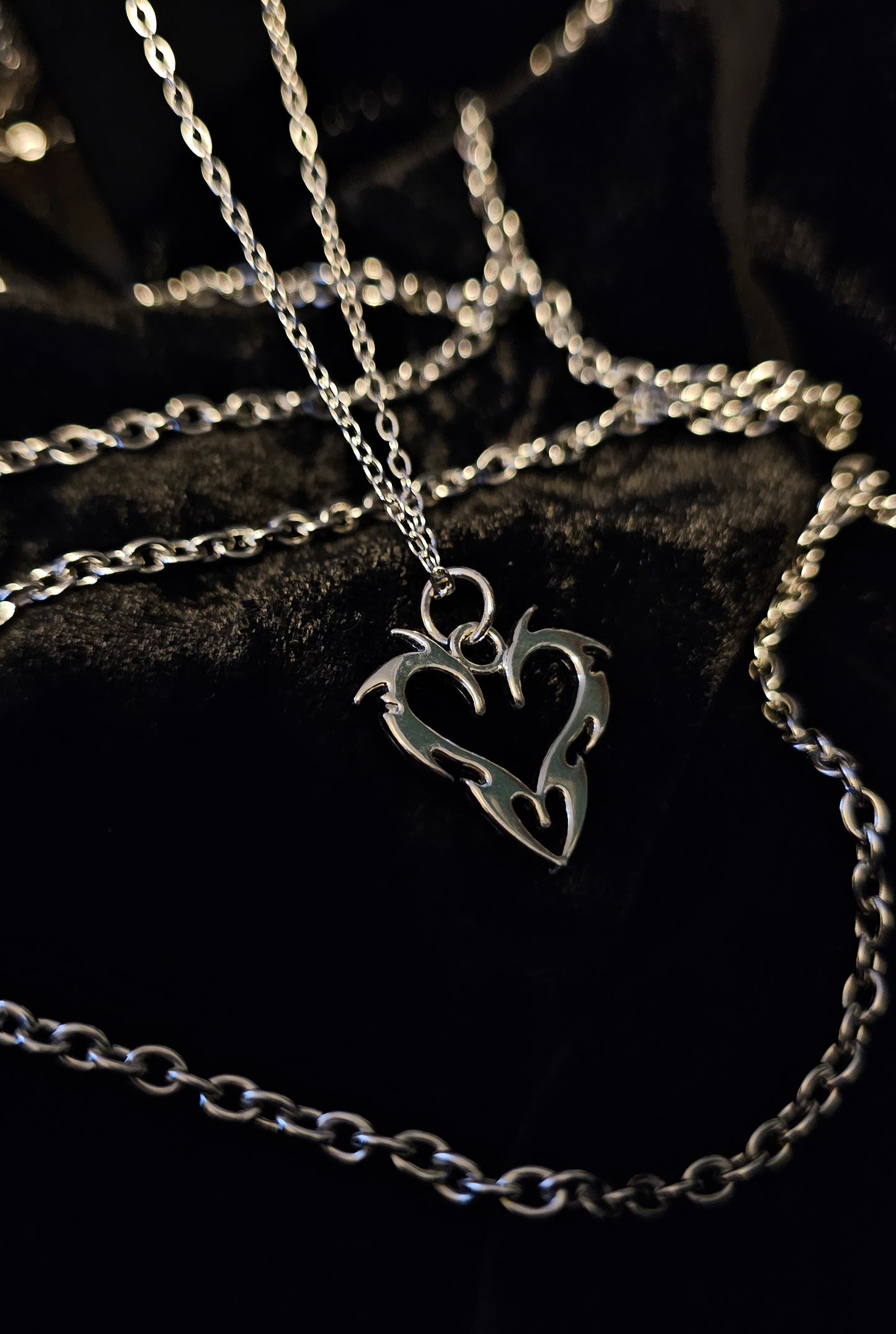 Cyber heart necklace