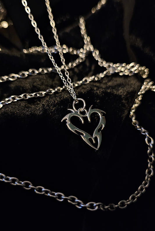 Cyber heart necklace