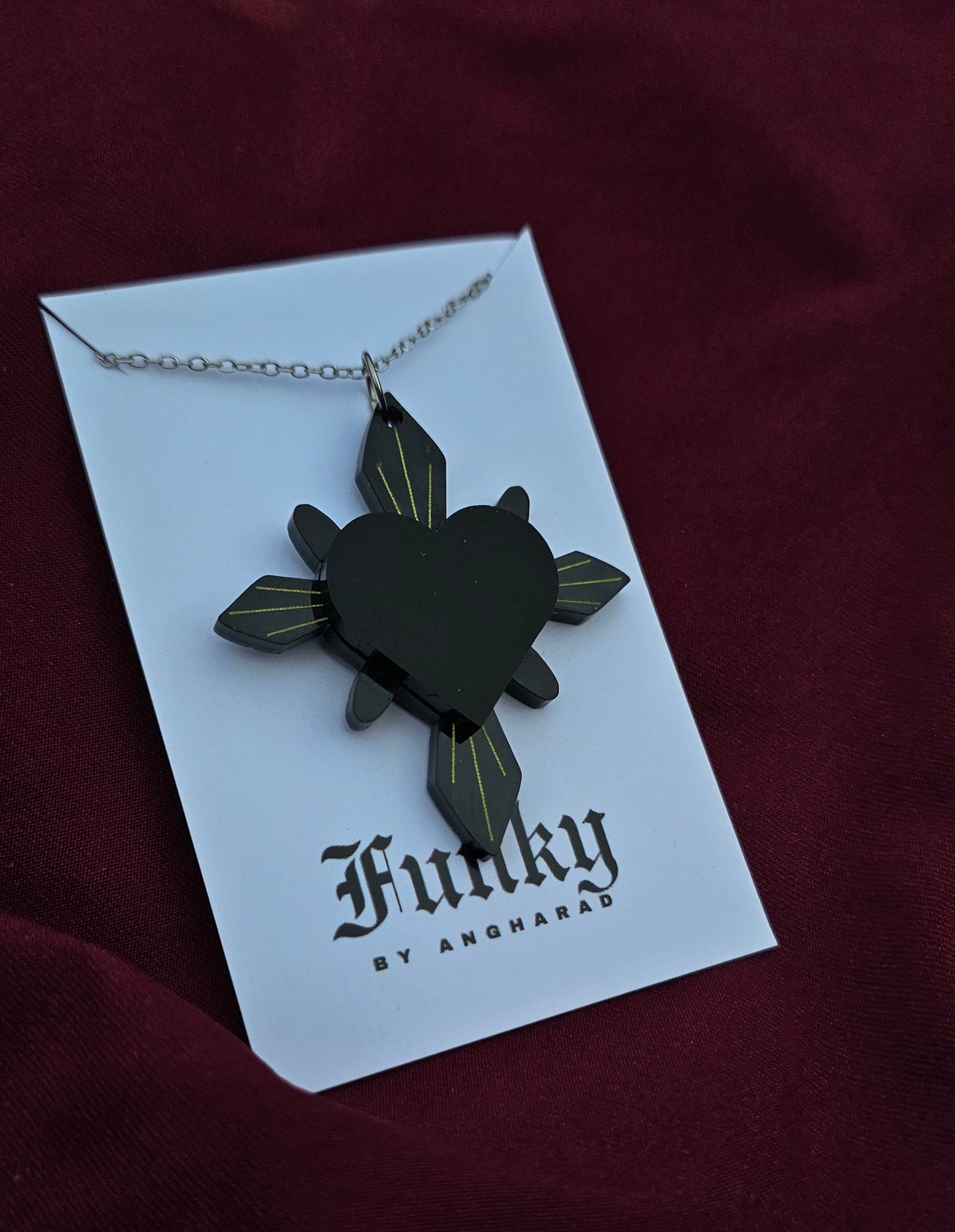 Haunted heart necklace