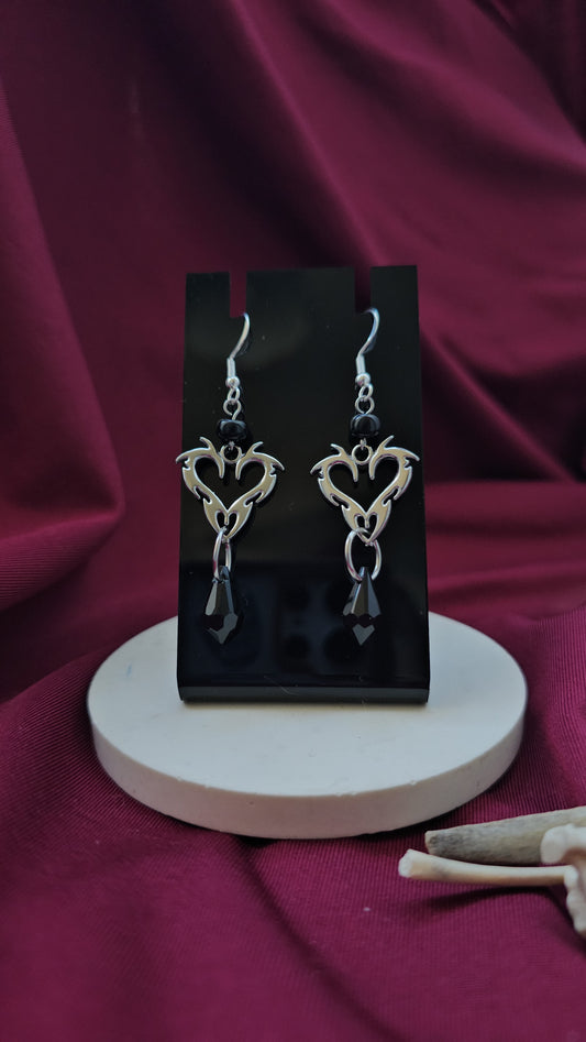 Cyber hearts black