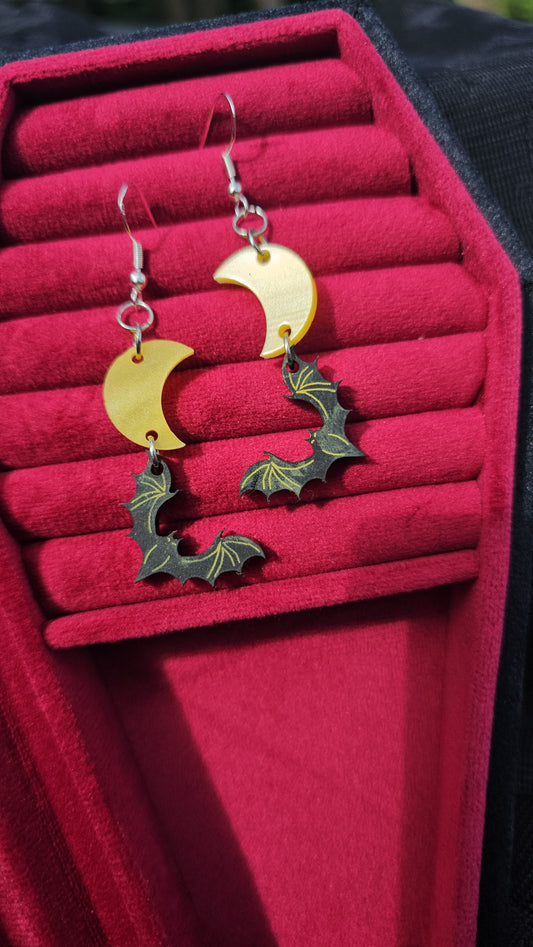 Night flight earrings