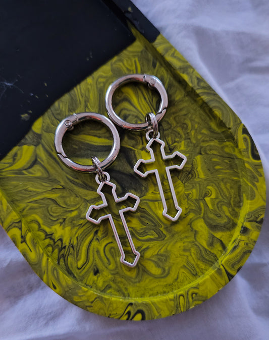 Cross boot charm