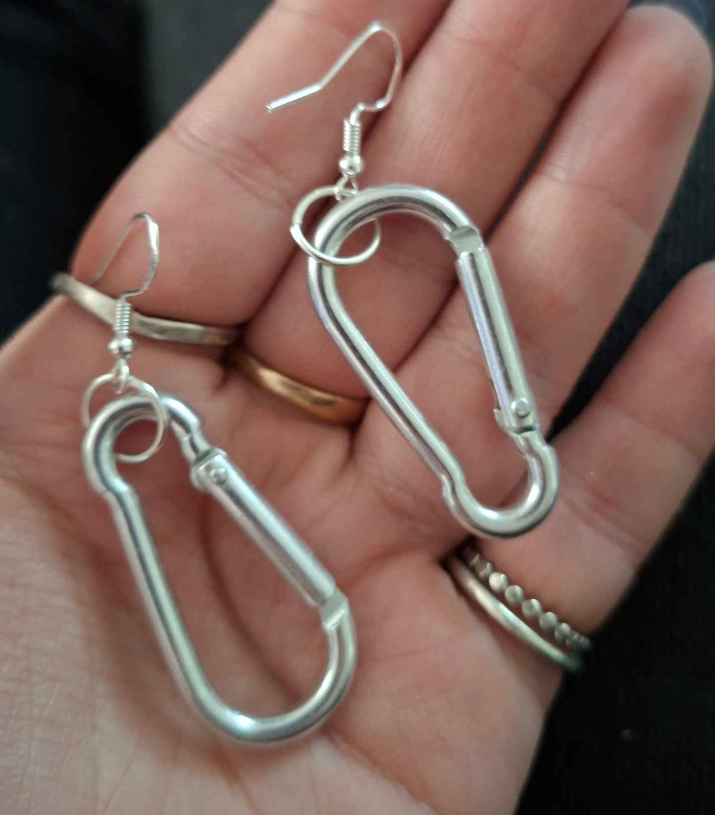 Carabiner earrings
