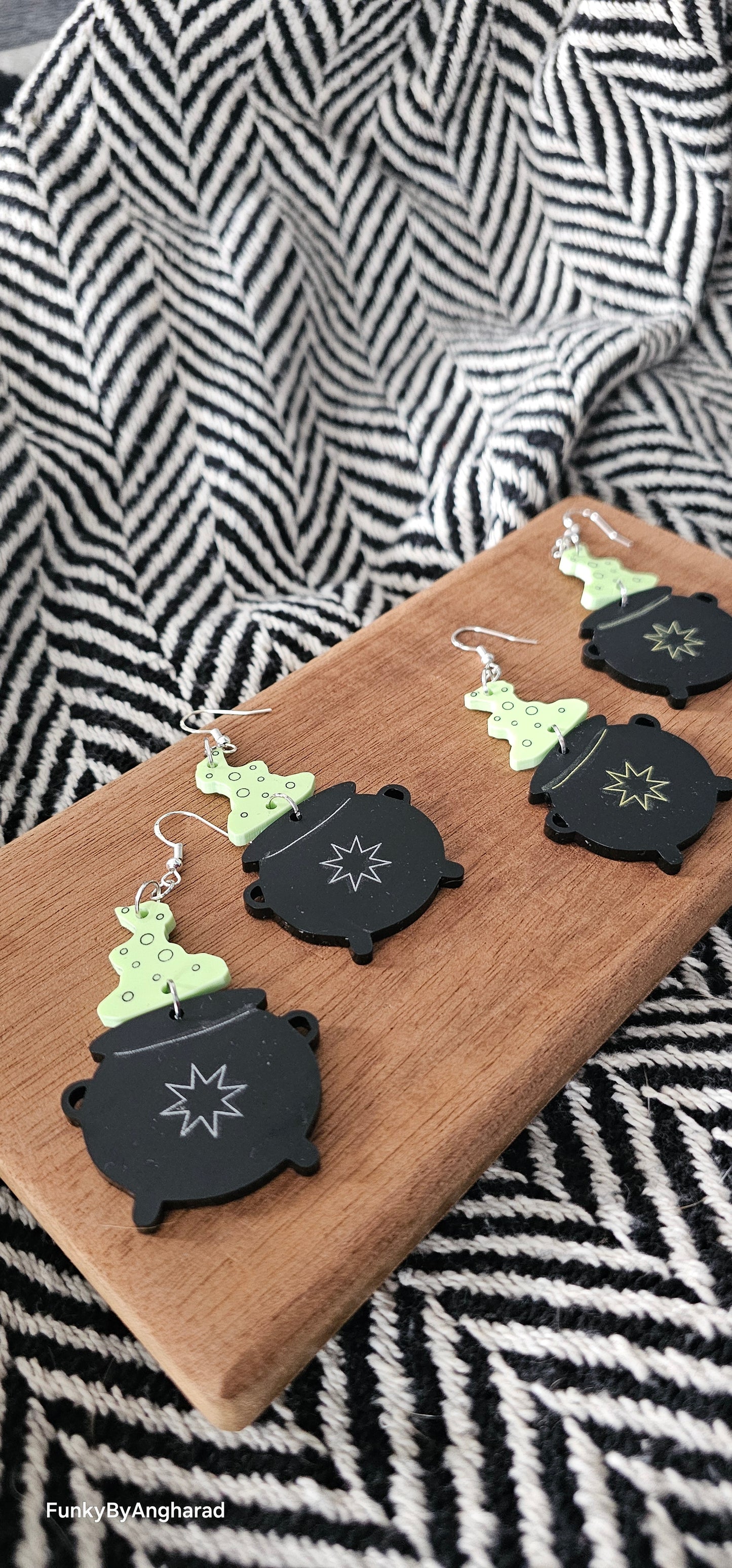 cauldron smoke earrings