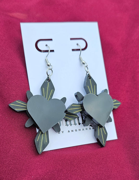 Black on black haunted hearts