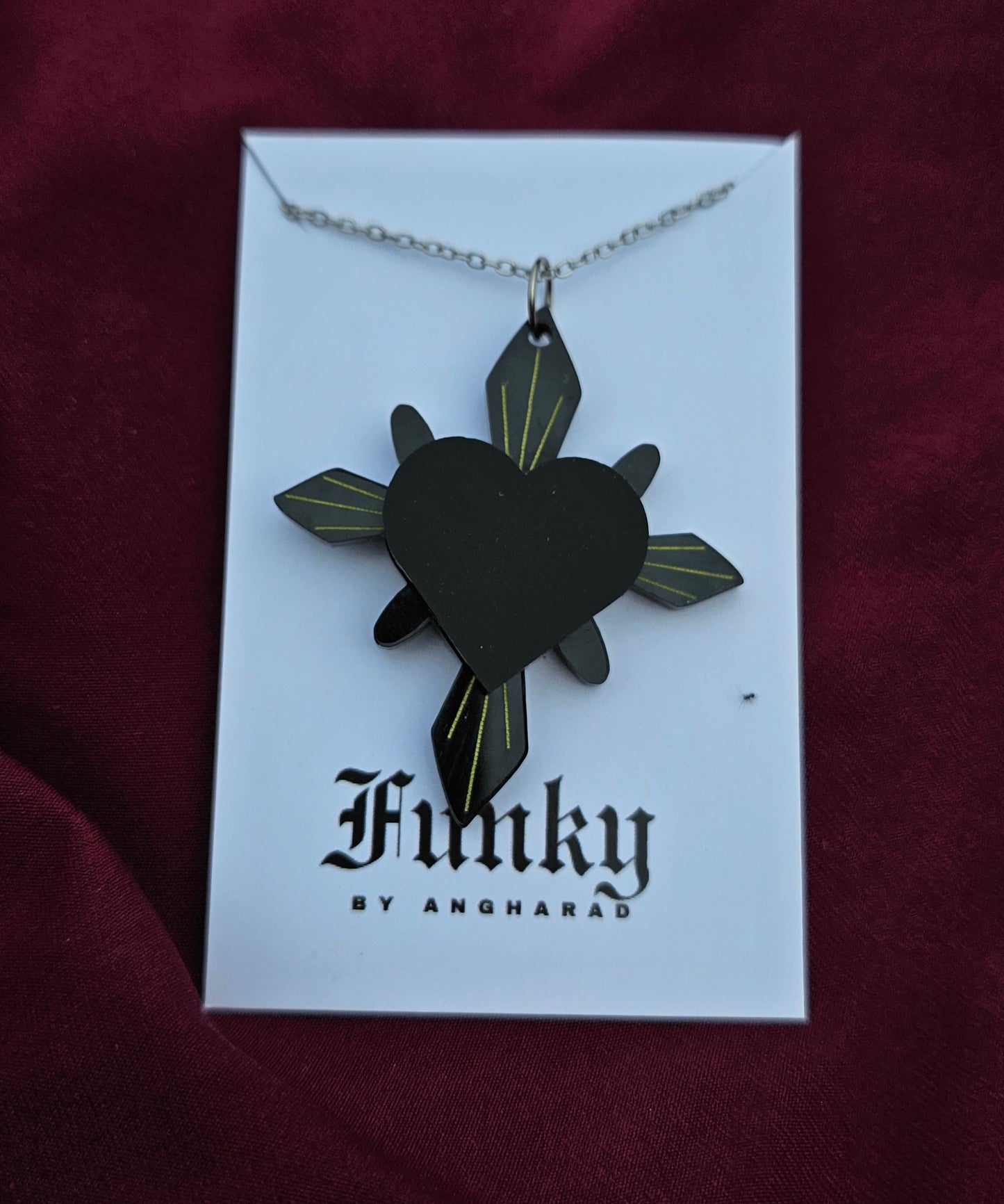 Haunted heart necklace