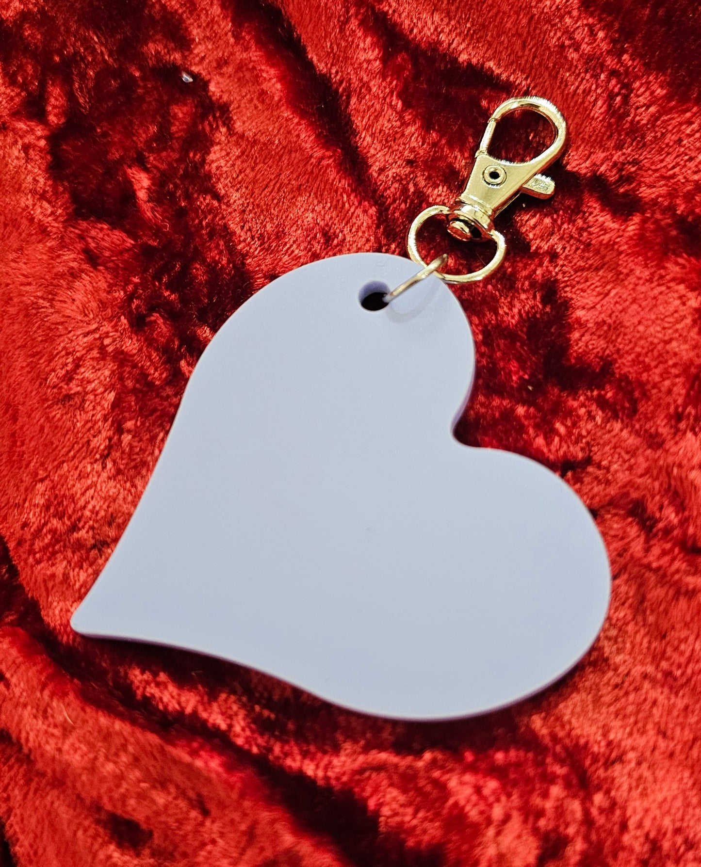 Heart keyrings/ bag charms