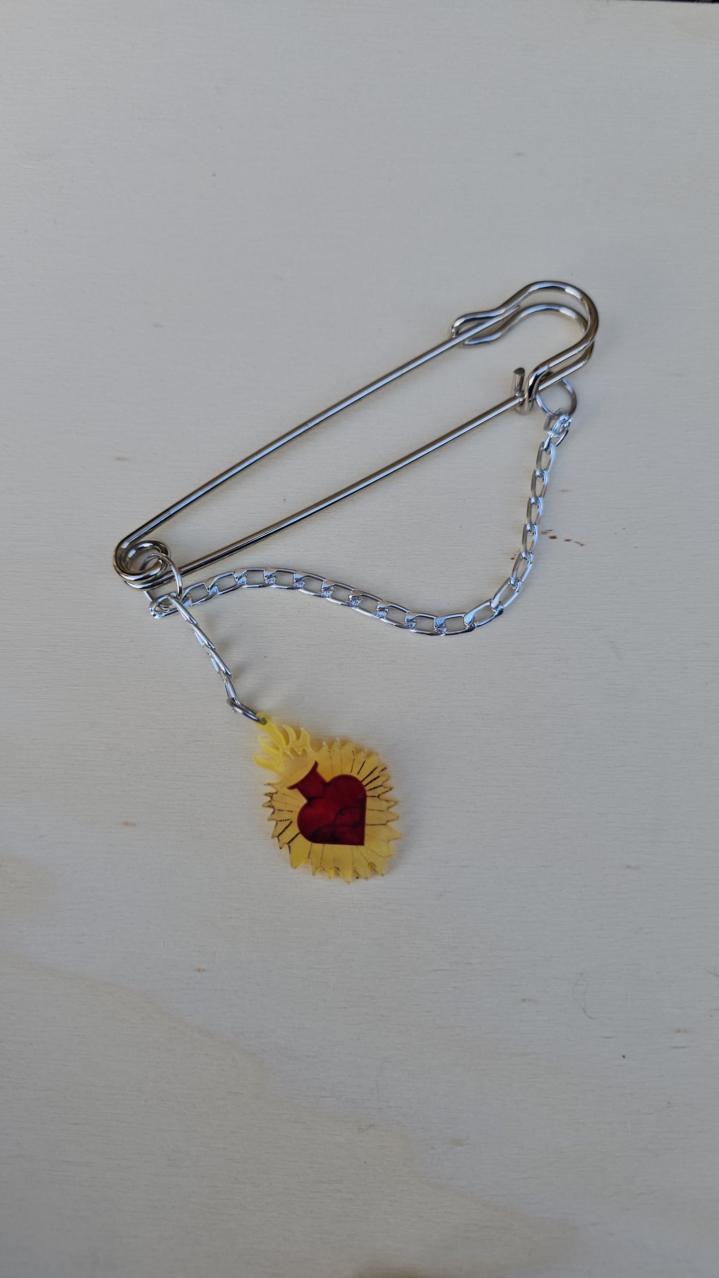 Sacred heart chunky pins