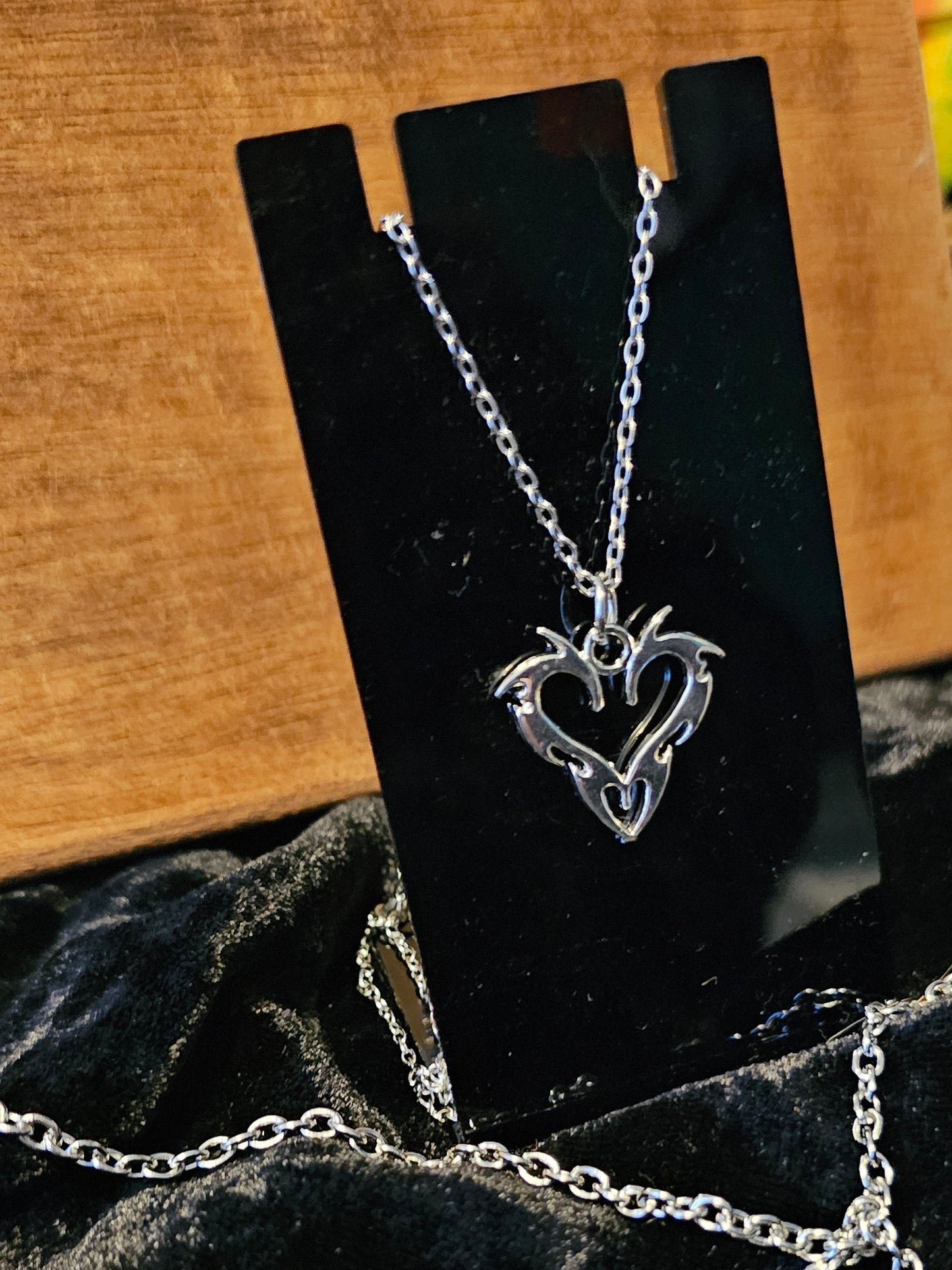 Cyber heart necklace