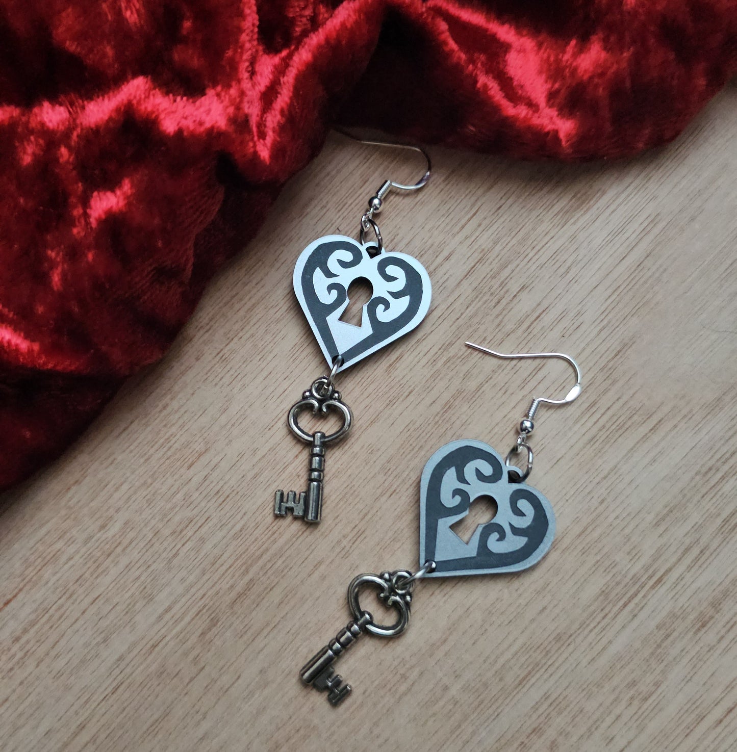 Under lock and key earrings