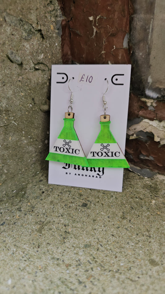 Pick your poison / poison bottle earrings