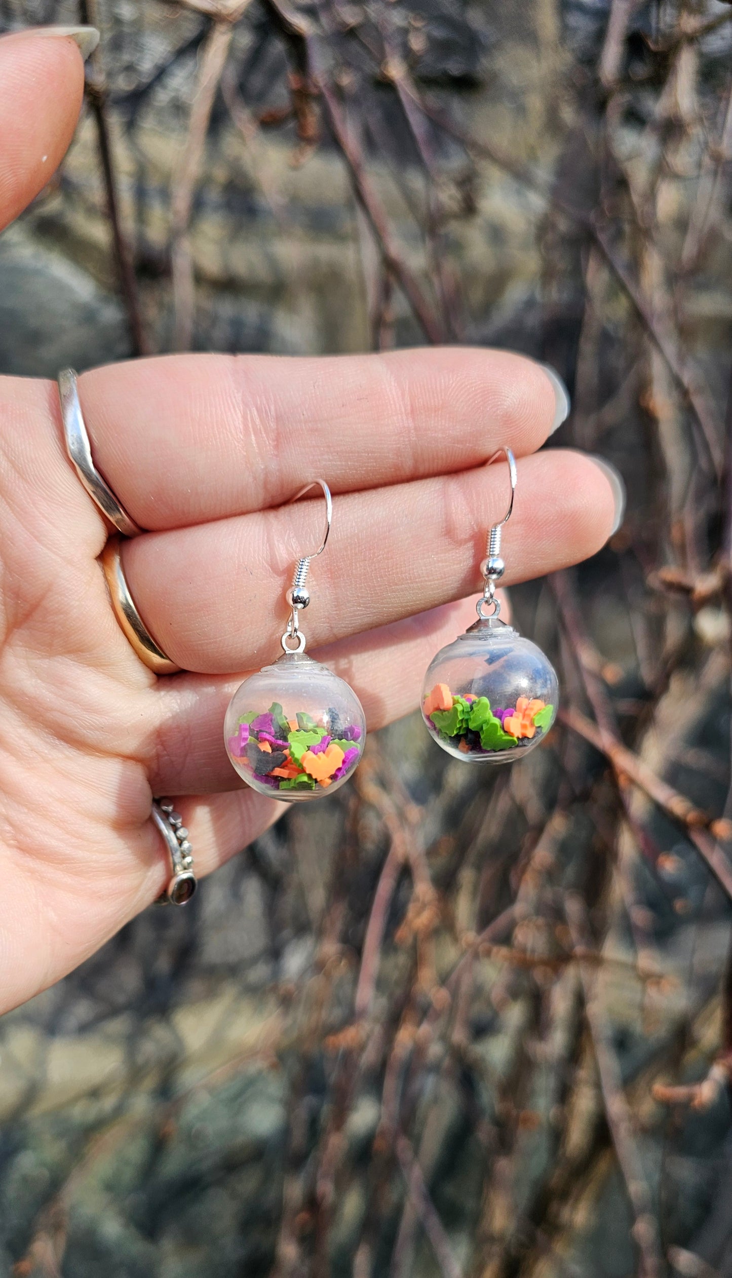 Bright bat goth globes
