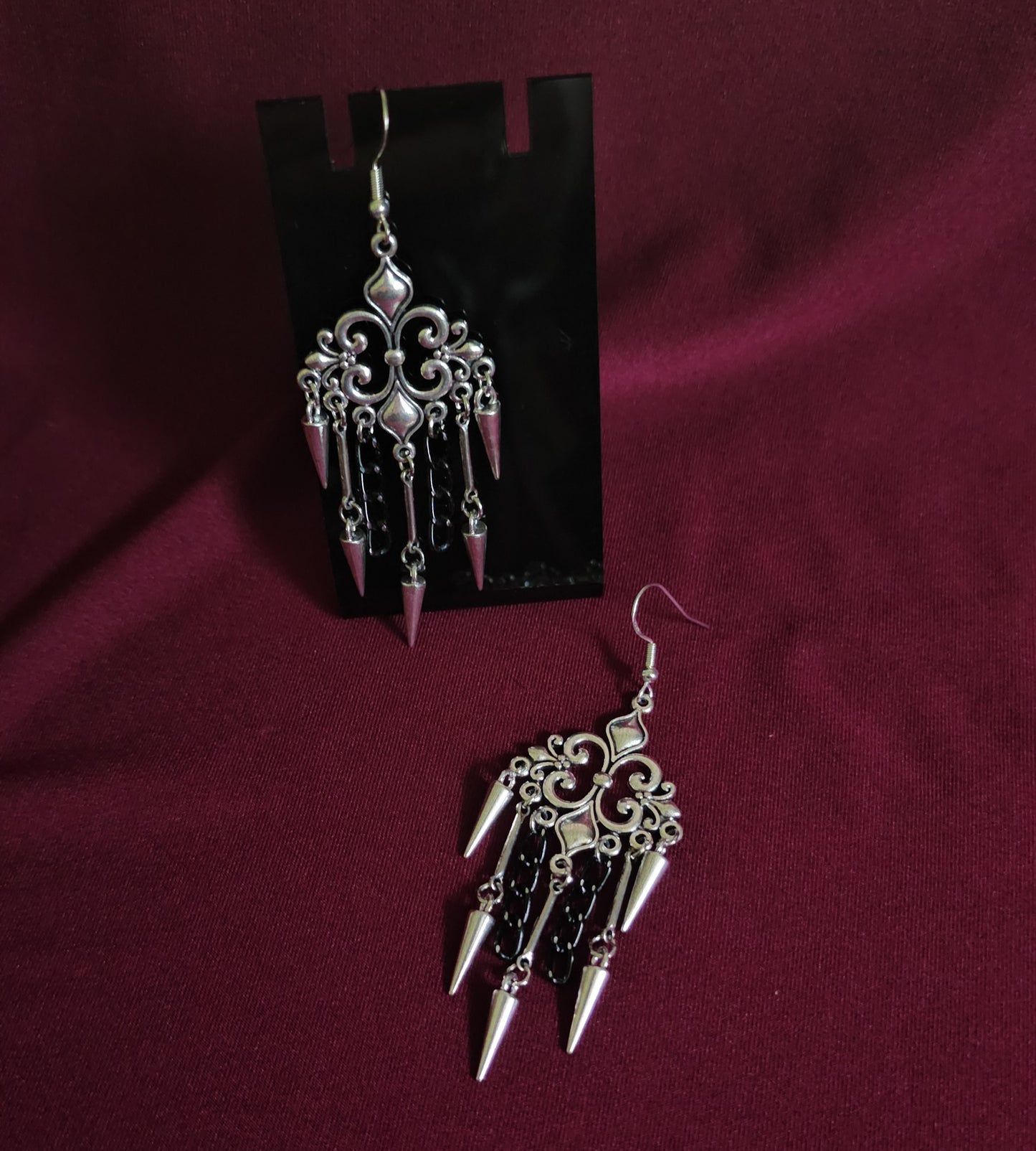Chain chandelier earrings