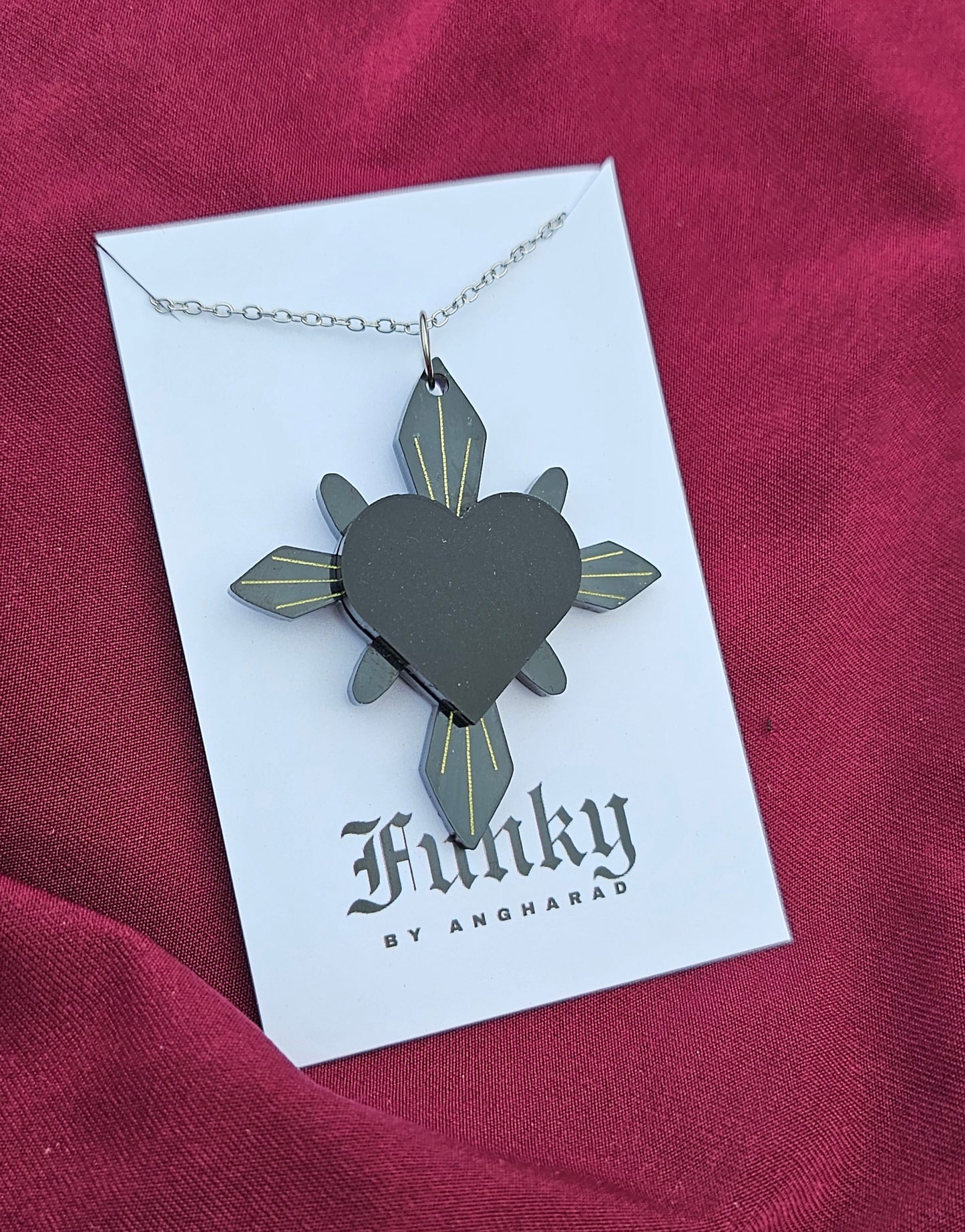 Haunted heart necklace