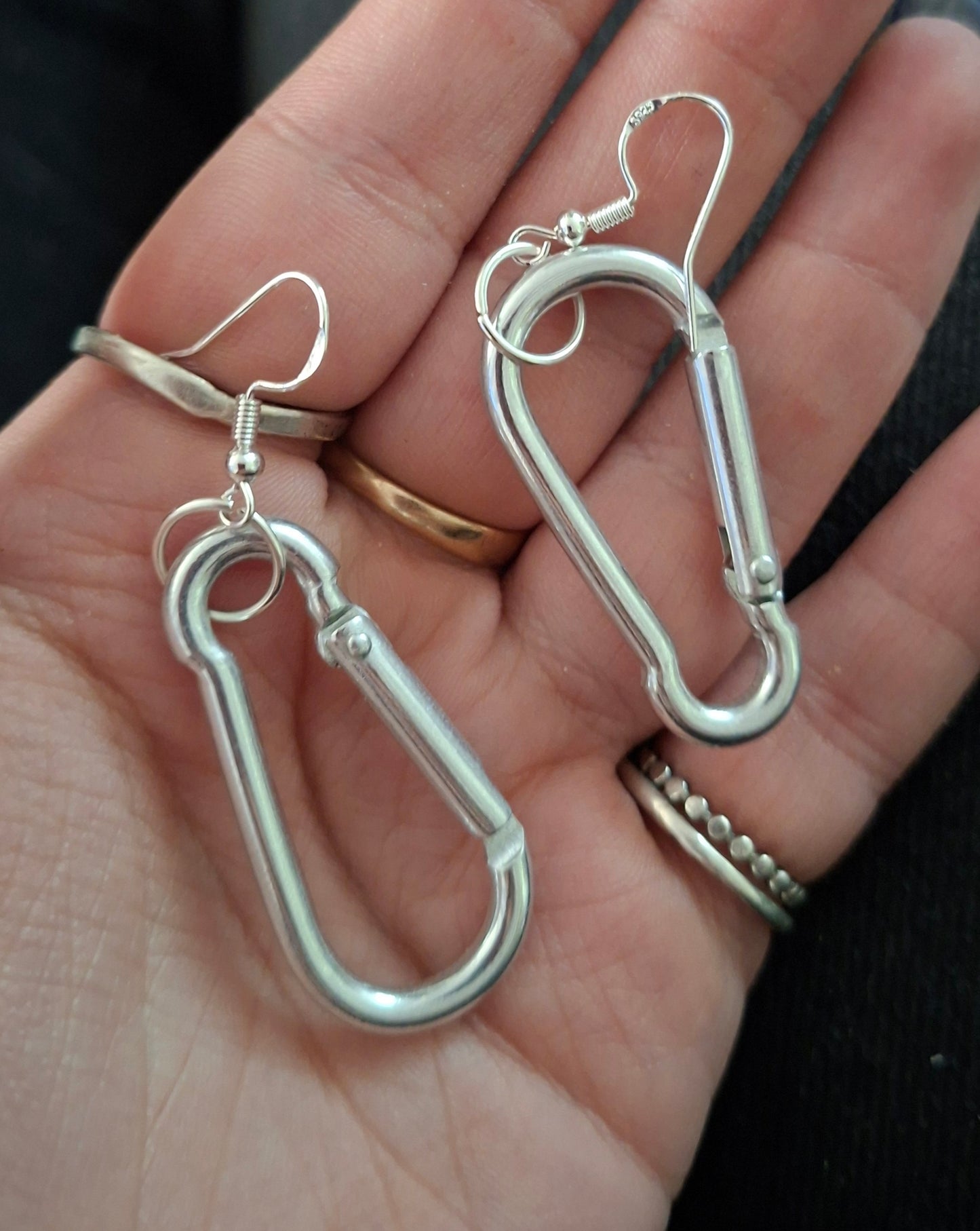 Carabiner earrings