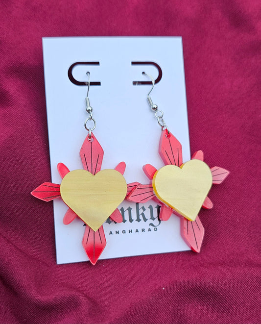 Red haunted hearts