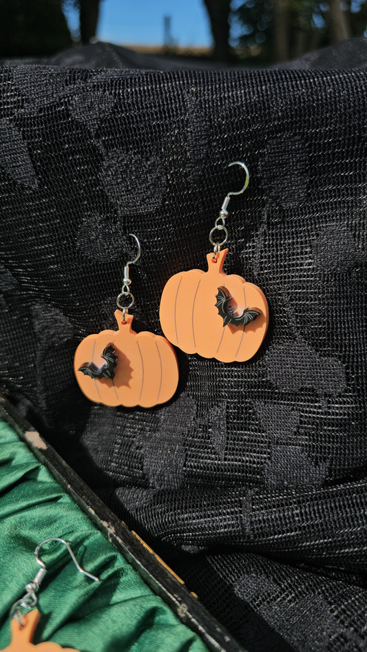 Pumpkin patch earrings