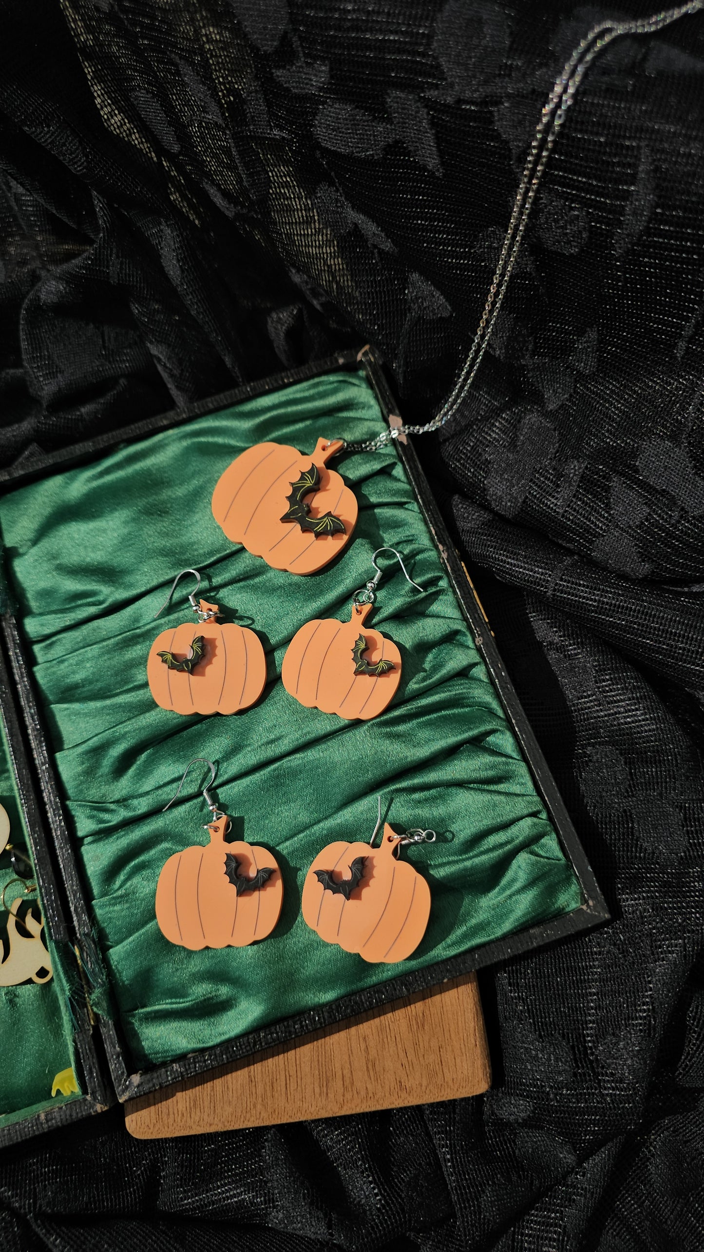 Pumpkin patch earrings