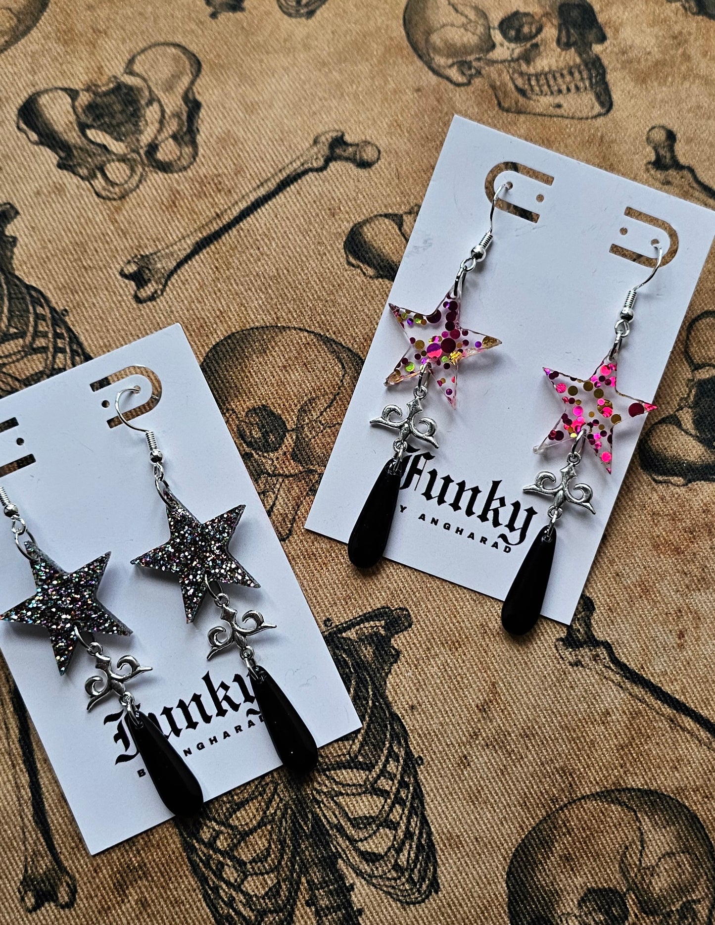Shooting star earrings