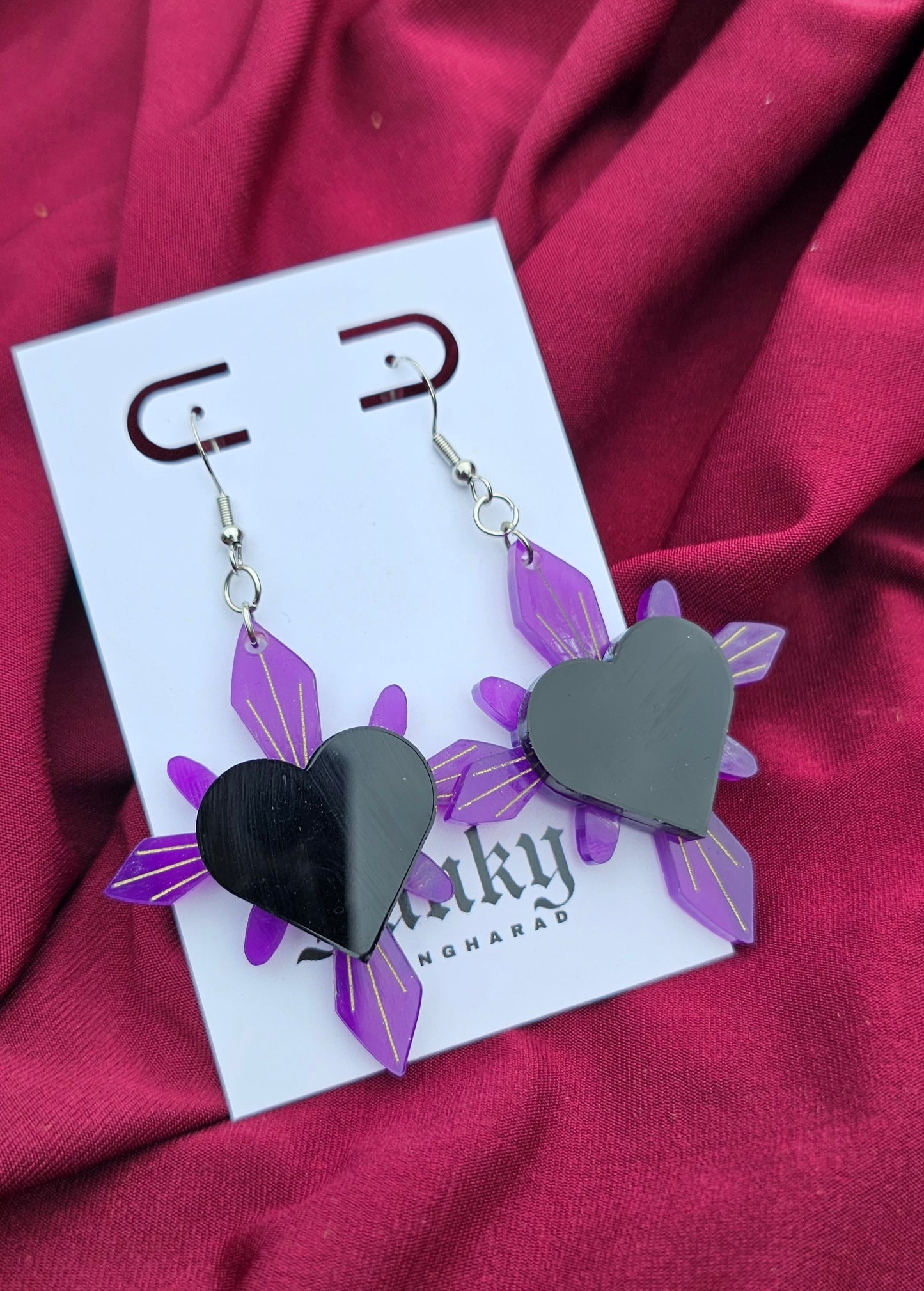 Purple Haunted Hearts