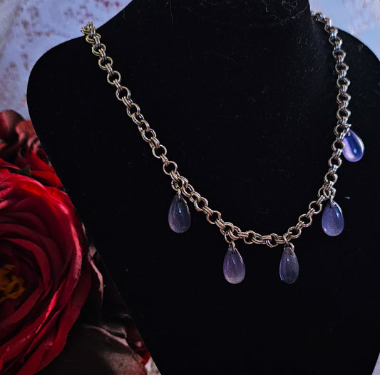 Purple smoke necklace