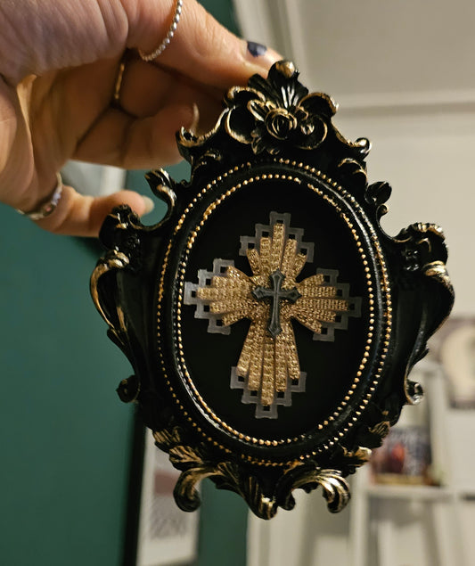 Goth cross frame