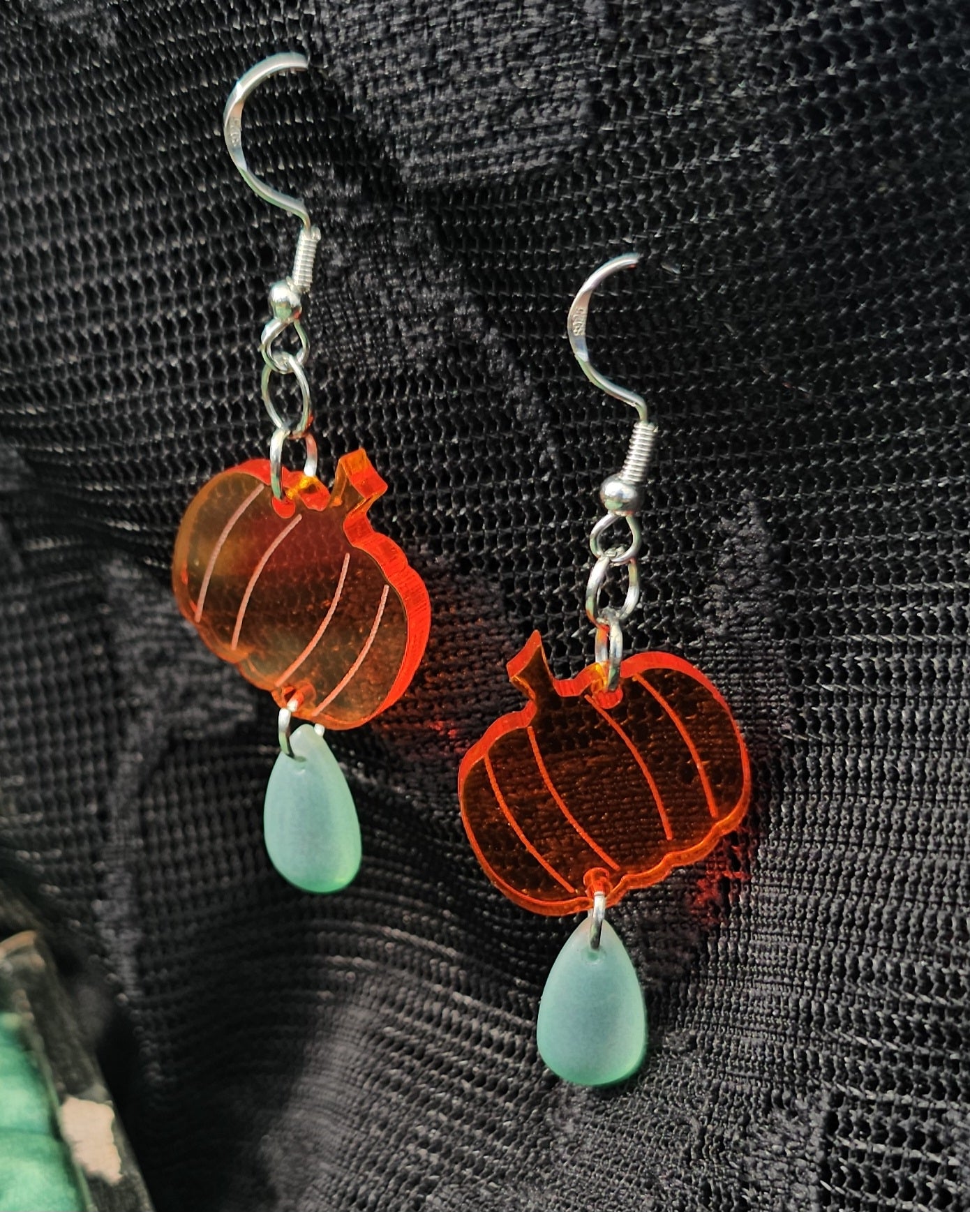 Lil pumpkin drop earrings