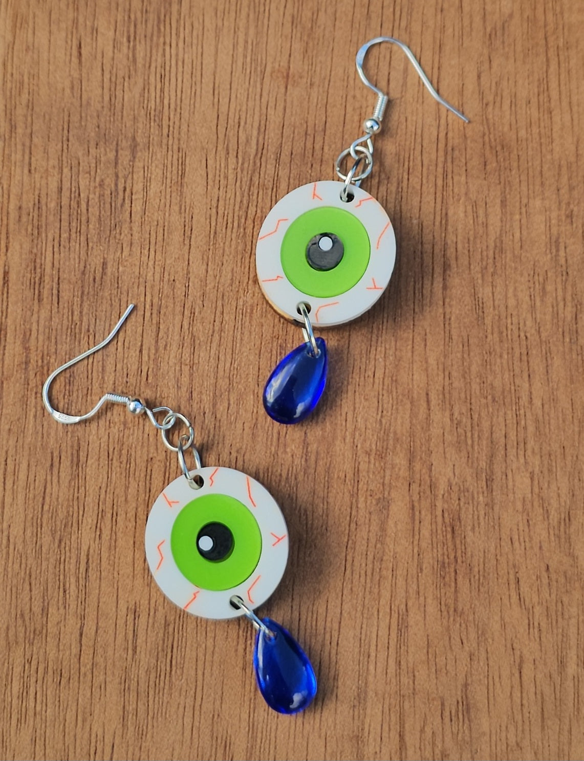 Crying eye earrings