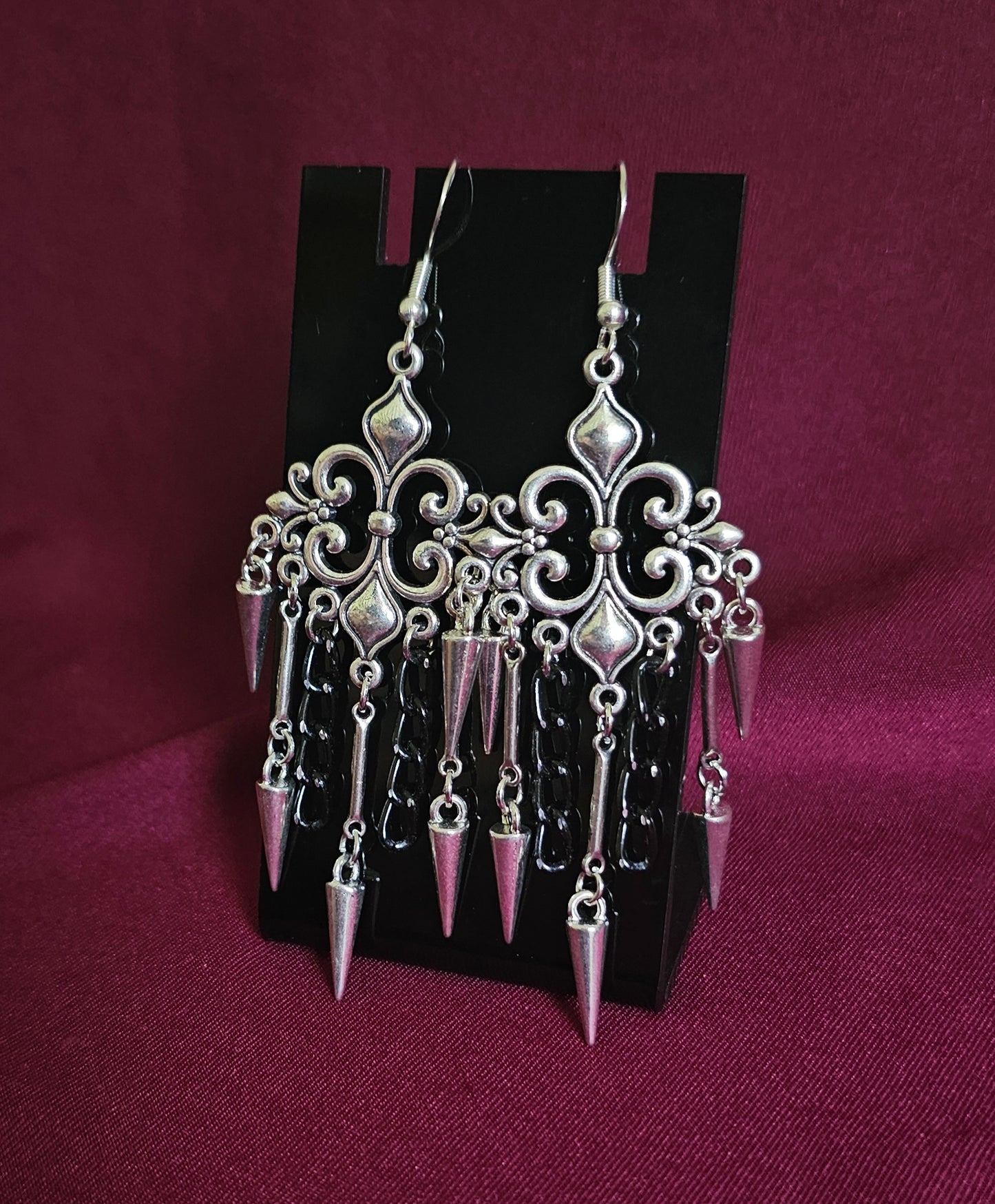 Chain chandelier earrings