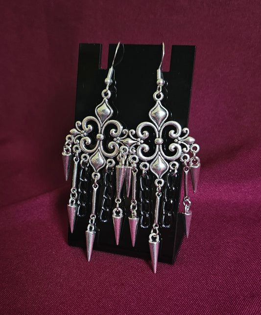 Chain chandelier earrings