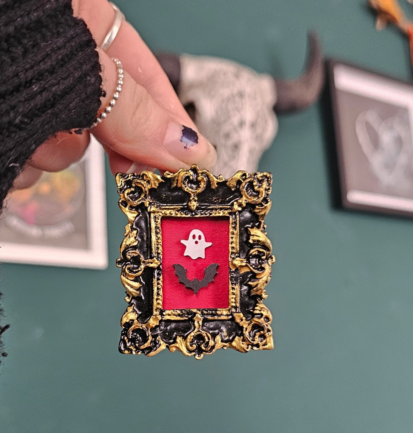 Bat and ghost mini frame